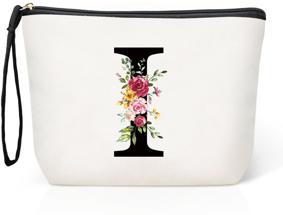 Dailygoods- Make-uptas Groot - Make-uptas met Spiegel - Reiscanvas Cosmetica Tas - Dames Tas - Organizer met Vakken - Hoogwaardig Materiaal