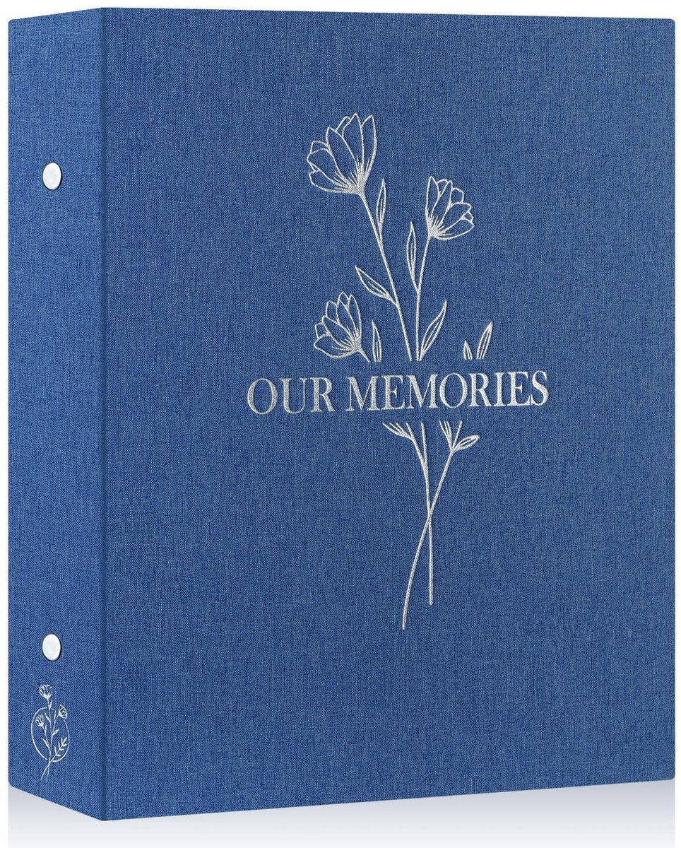 Dailygoods- Fotoalbum 10x15 cm - Geschikt voor 400 Foto's - Insteekalbum - Luxe Linnen Omslag - Waterdicht/Zuurvrij - 50 Bladen/100 Pagina's - Herinneringsalbum