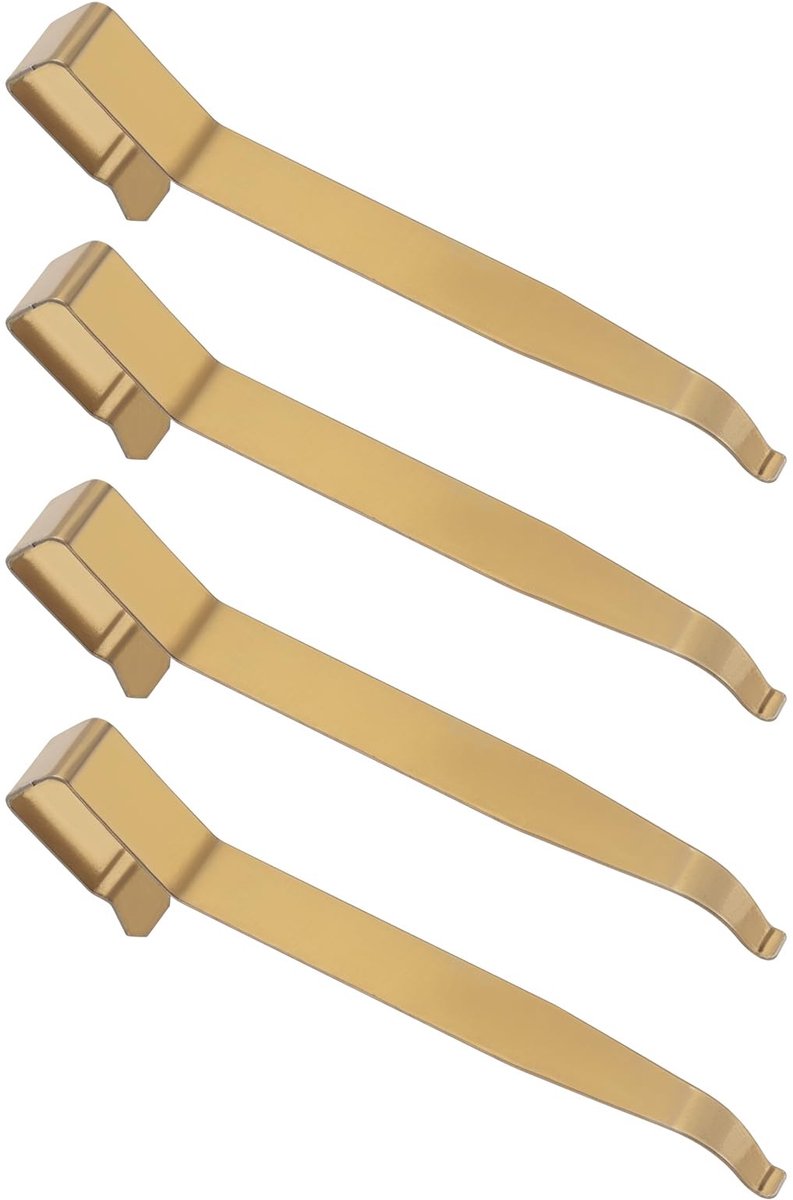 Dailygoods- Push Plate Actuator Goud - 4 Stuks - Vervangende Veer - Roestvrij Staal - Compatibel met Geberit - Lange Levensduur - Toiletknop