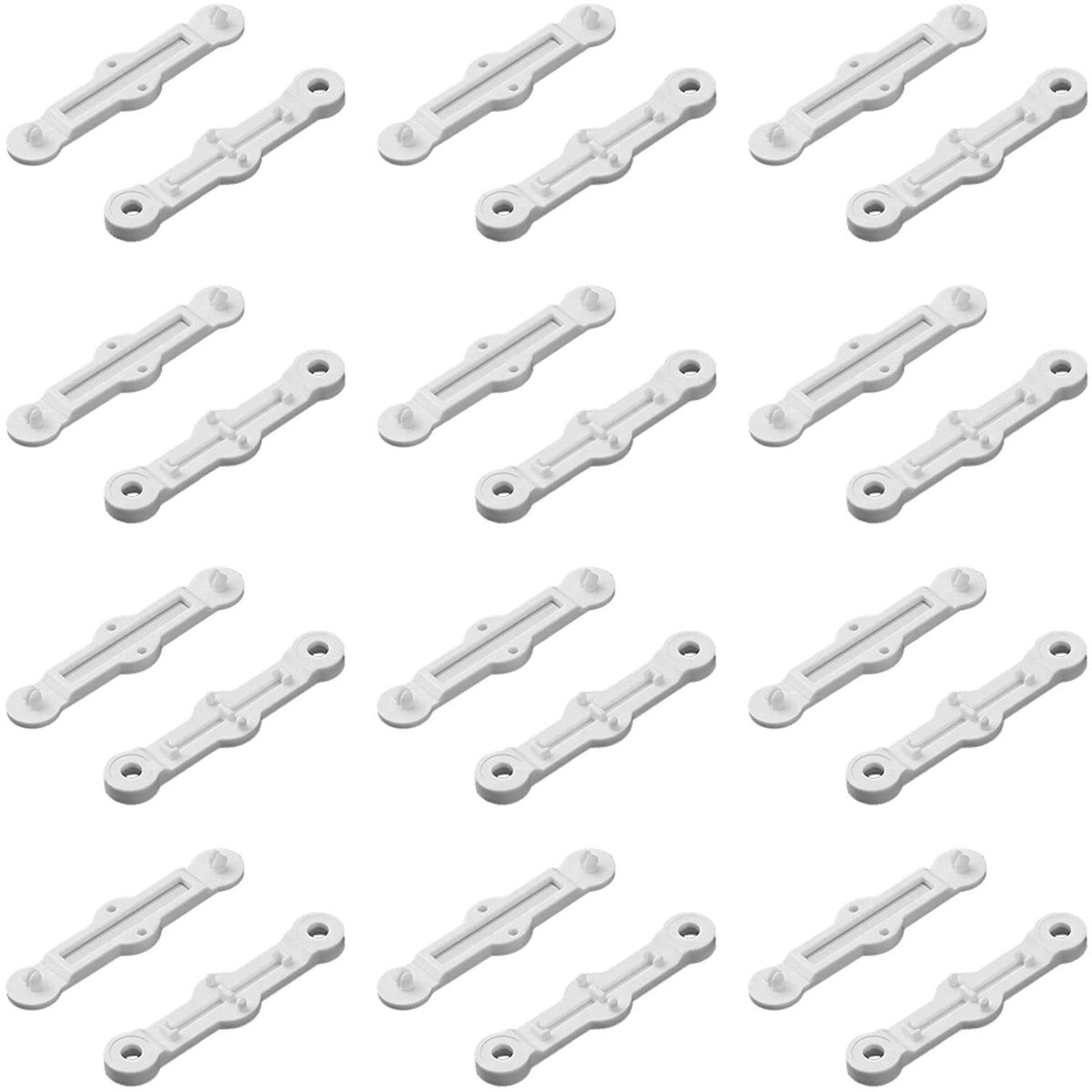Dailygoods- Vliegengaas - Insectenhor - Raamclips - Zelfklevend - Montage zonder boren - 12 Stuks - Duurzaam kunststof