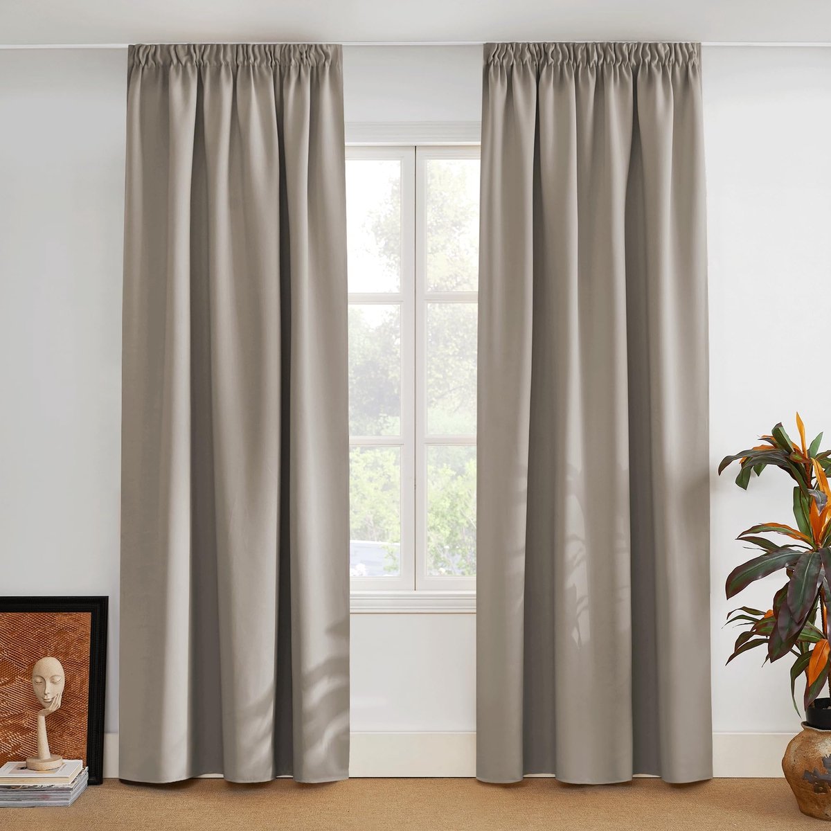 Dailygoods- Verduisterende Gordijnen 2 Delige Set - Warmte-isolerend - Akoestische Isolatie - 167x228cm - Stijlvol - Driedubbele Weeftechnologie