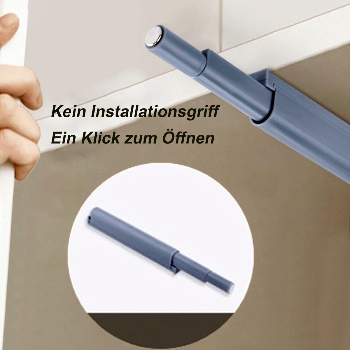 Dailygoods- Kastdeurdemper Softclose - Push-to-open - Eenvoudige installatie - Geschikt voor standaarddeuren - Hoogwaardige materialen - Minimalistisch design - Deuropener