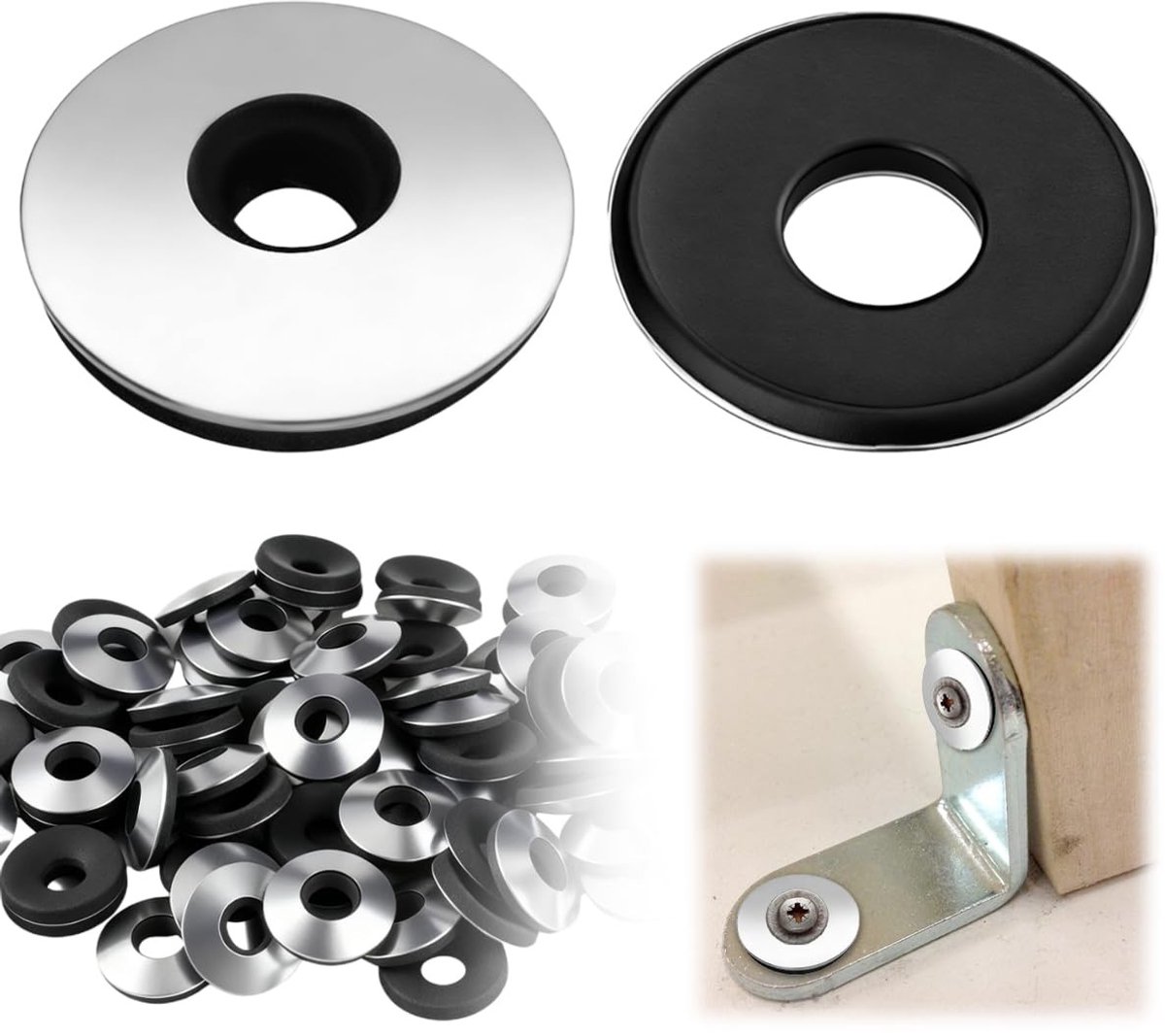 Dailygoods- Afdichtringen 200 Stuks - EPDM/Rubber - Roestvrij Staal - Sluitringen met Afdichting - Neopreen Coating - Corrosie- en Roestbestendig - Dichtschijven