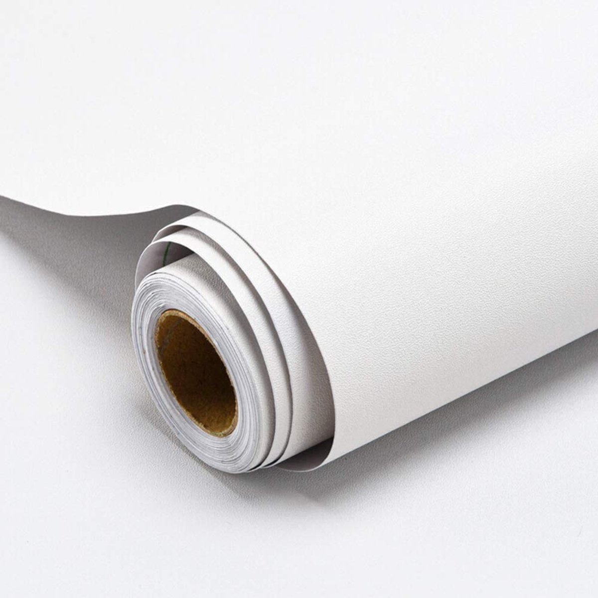 Dailygoods- Zelfklevende Folie Wit - Plakfolie Meubelfolie - Plakplastic - Waterdicht - 40x300 cm - Duurzaam - Eenvoudig aan te brengen