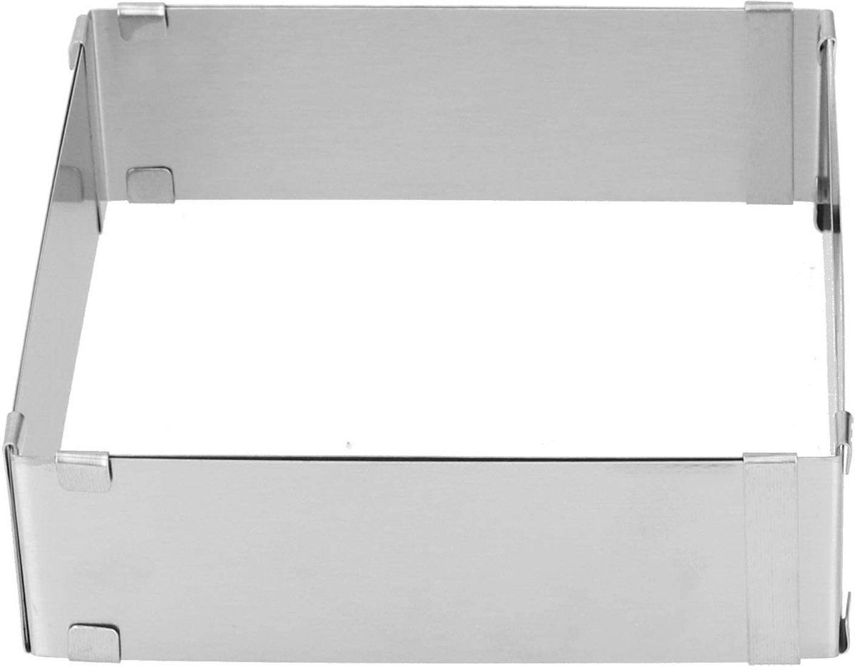 Dailygoods- Cakevorm Verstelbaar 16-28 cm - Mousse Taartvorm - Bakvorm Roestvrij Staal - Duurzaam - Hittebestendig - Herbruikbaar