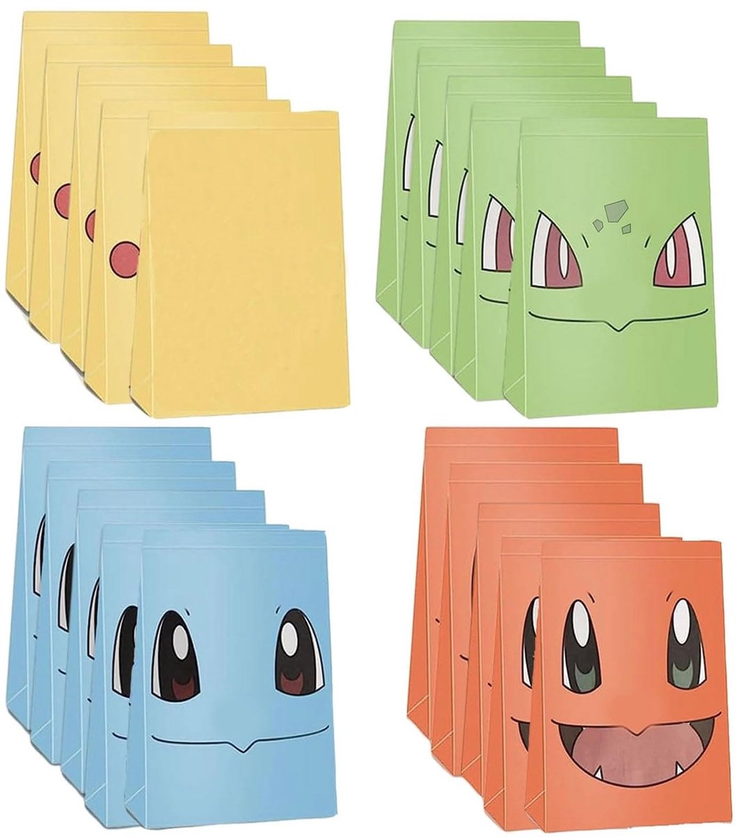Dailygoods- Geschenkzakjes 20 stuks - Papieren Zakjes - Verjaardag - Multifunctioneel - Kraftpapier - 15 x 21 x 8 cm - Cadeauzakjes