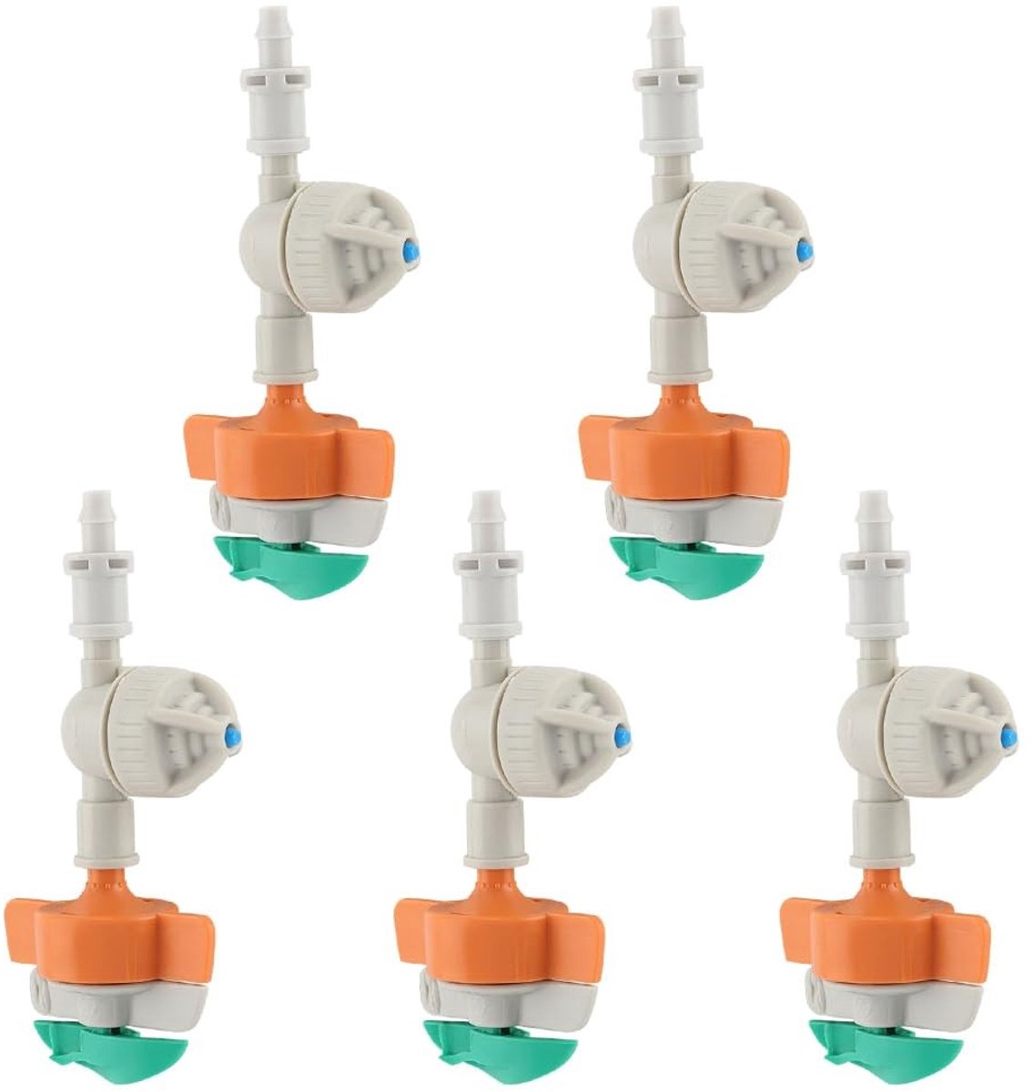 Dailygoods- Sproeikoppen 360° Roterend - Antidruppel Tuinsproeier - Verstelbare Watersproeier - Irrigatiesysteem - Geschikt voor Bloembedden/Gazon