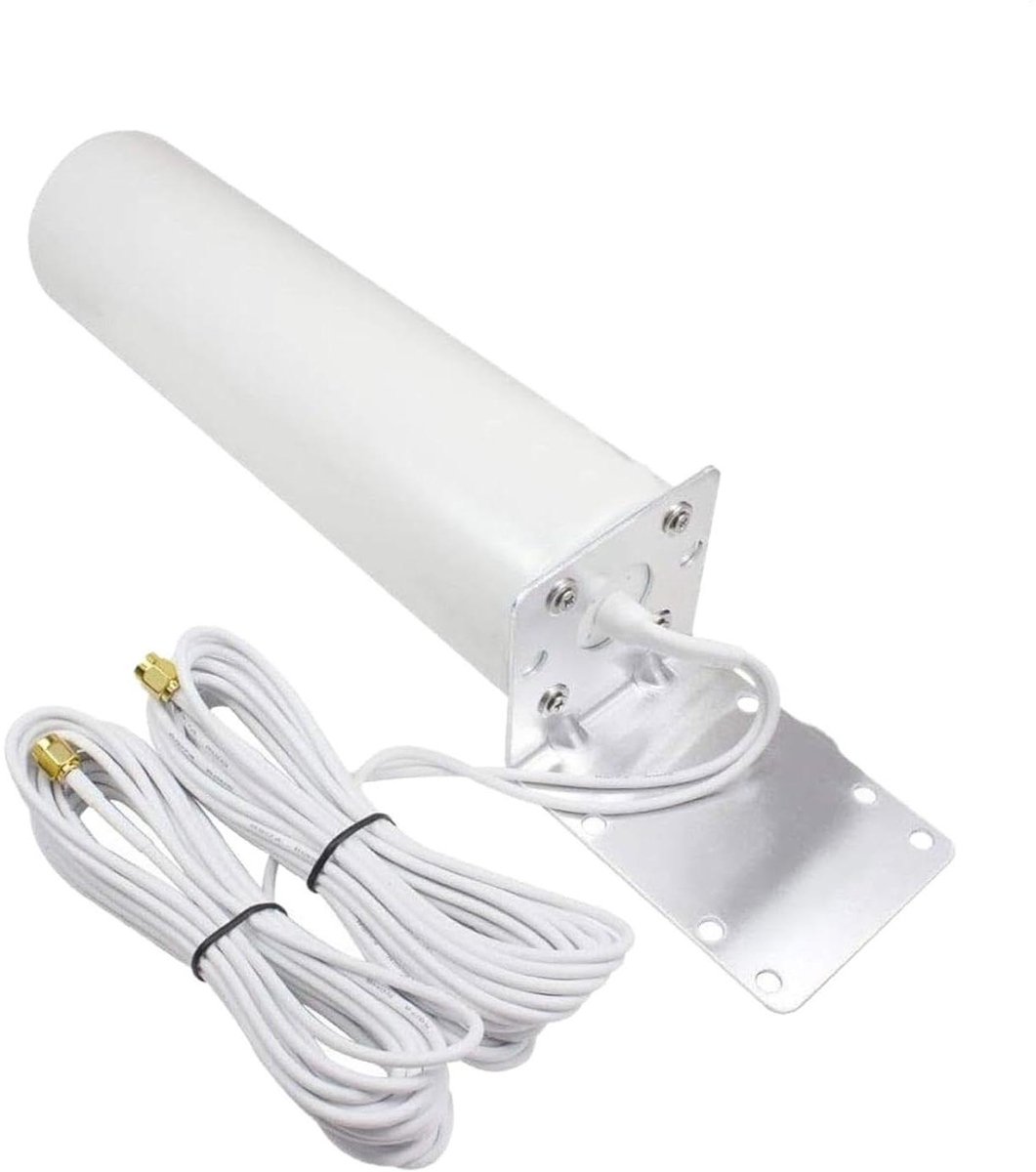 Draadloze Extender - Wifi Versterker - Buitenbereik Vergroten - Weerbestendig Ontwerp - 5 meter Kabel - Zwart