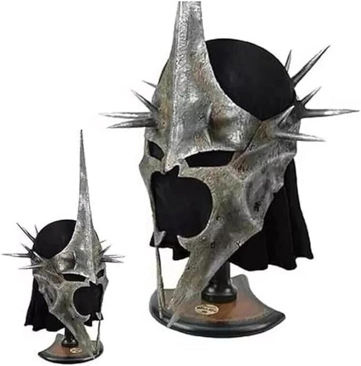 Fantasy Helm - Middeleeuwse Hoofddeksel - Verkleedfeest - Gedetailleerd Ontwerp - Uniseks Volwassene - Zilverkleurig