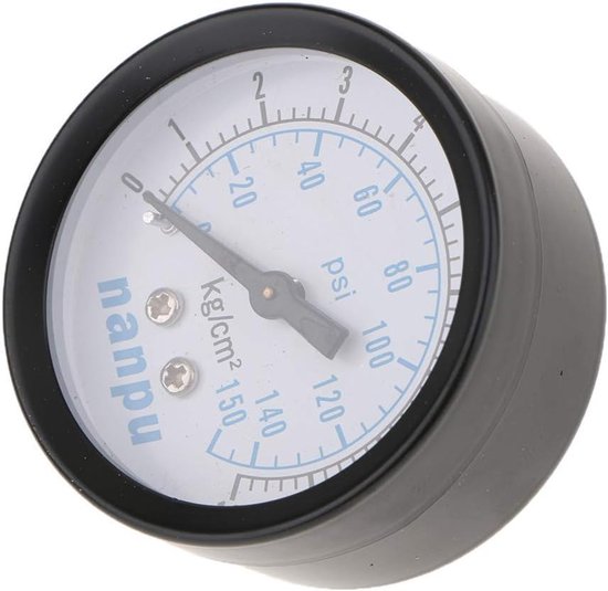 Compressor Drukregelaar - Ventiel Schakelaar - Lucht Drukken - Met Manometer - UR-04 - Zilverkleurig — afbeelding 5