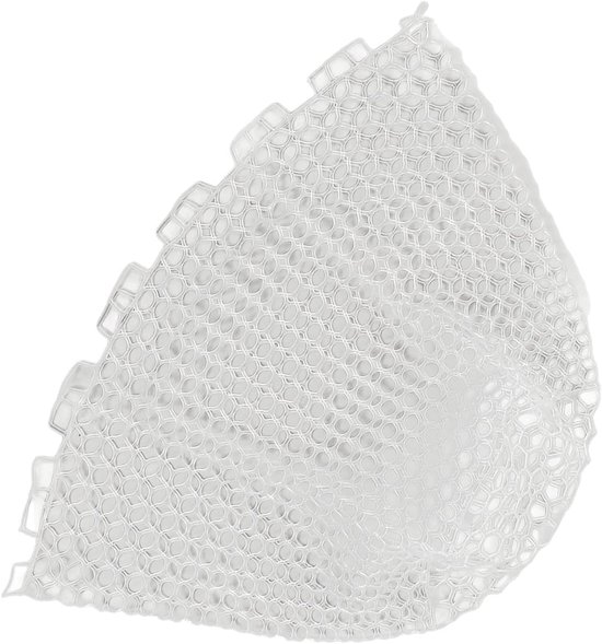 Visnet Rubber - Schepnet Vissen - Buitenvissen - Visvriendelijk Gaas - 55 cm Diep - Transparant Wit — afbeelding 5
