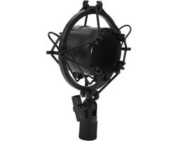 Yinhing Microfoon Shock Mount Houder voor 47 57mm Microfoons Trillingsclip voor Live Streaming Opname Studio Hoek 5/8in 3/8in Compatibiliteit Stevig Kunststof Materiaal