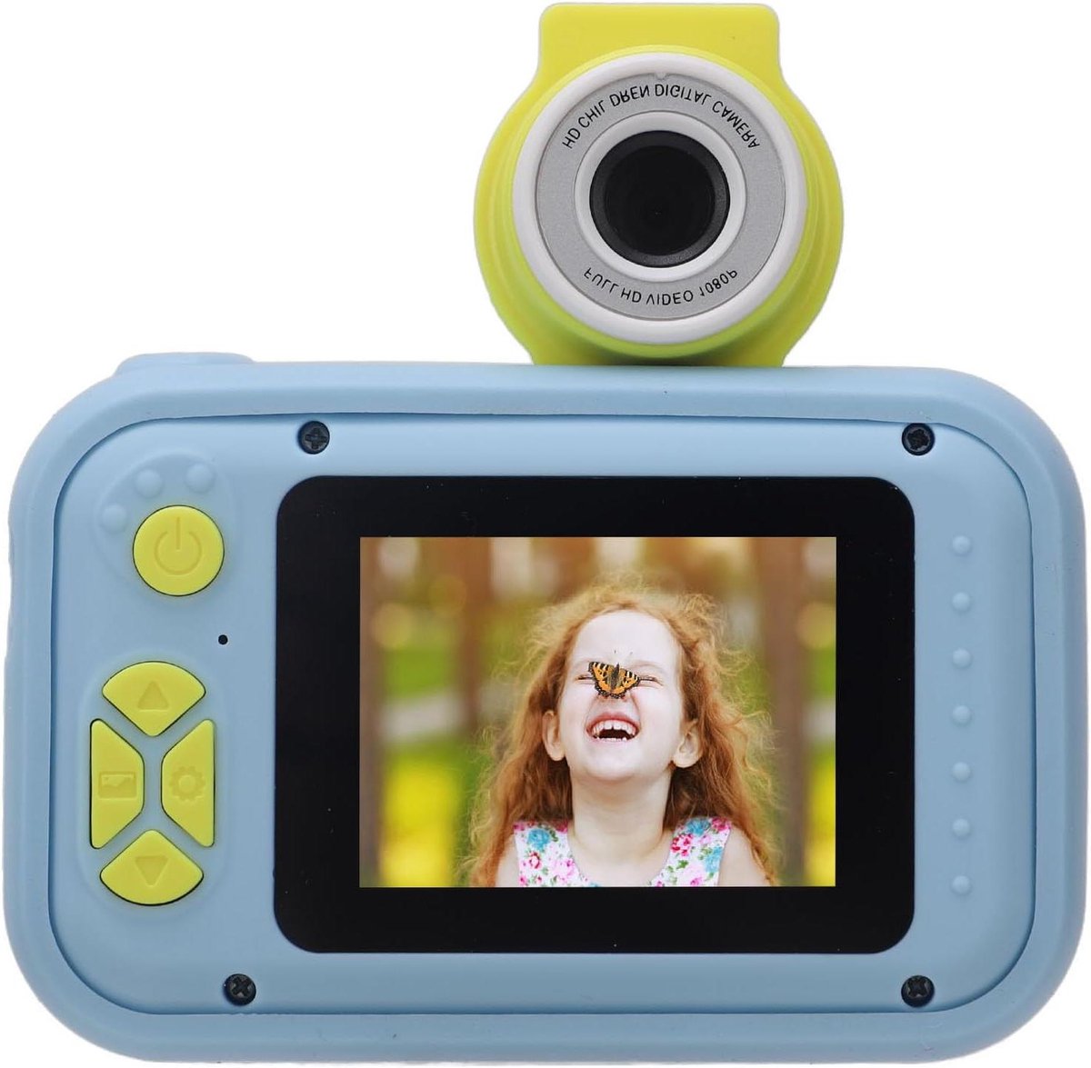 Kindercamera - Digitale camera peuter - Foto's maken - Flip-lens - 40 MP - Blauw