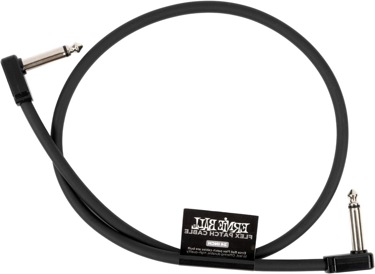 Ernie Ball Flex Patch Cable 24" - Black - Single