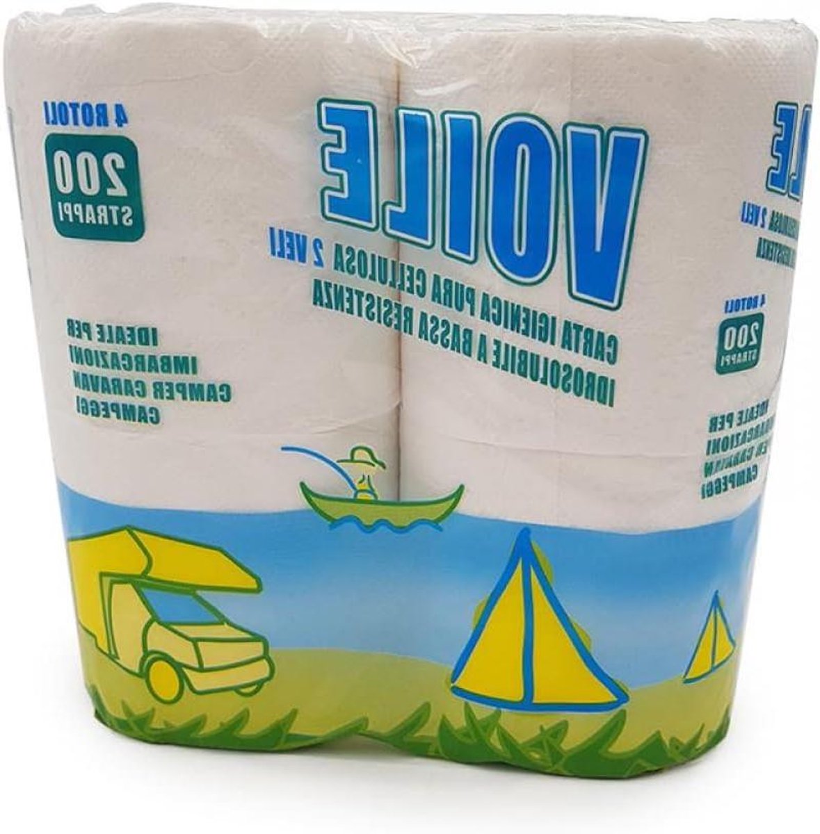 Toiletpapier - Oplosbaar Papier - Camper Toilet - Wateroplosbaar - 4 Rollen - Wit