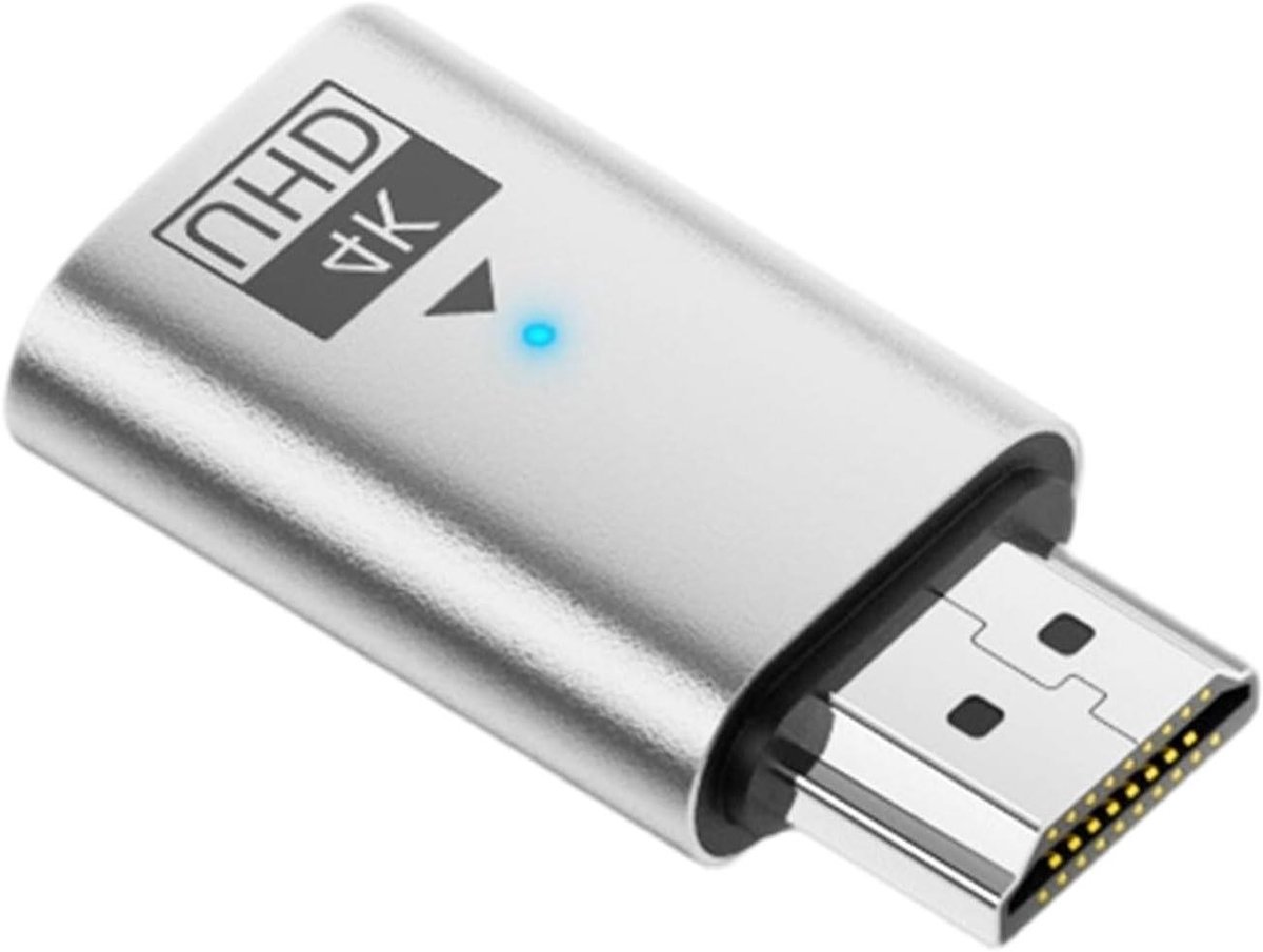 4K Display Adapter - Streaming Adapter - Multimedia Streaming - Lage Latentie - 4 x 2.3 x 1.3 cm - Grijs