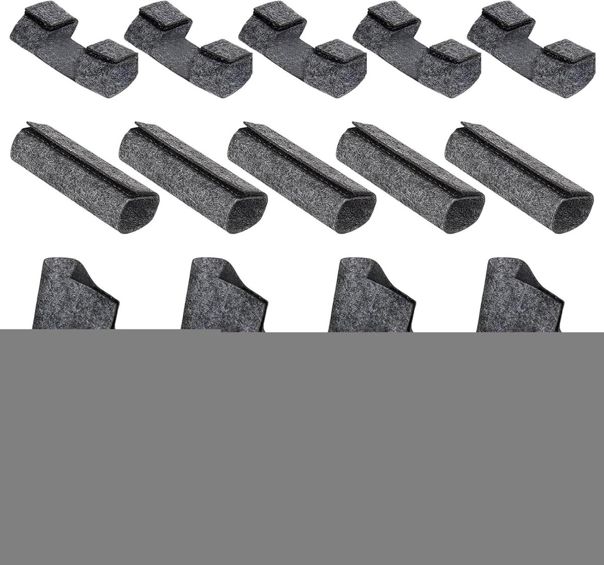 Stoelpootbescherming - Viltglijders Meubelpoten - Vloeren Beschermen - Antislip Stopper - Set van 18 - A