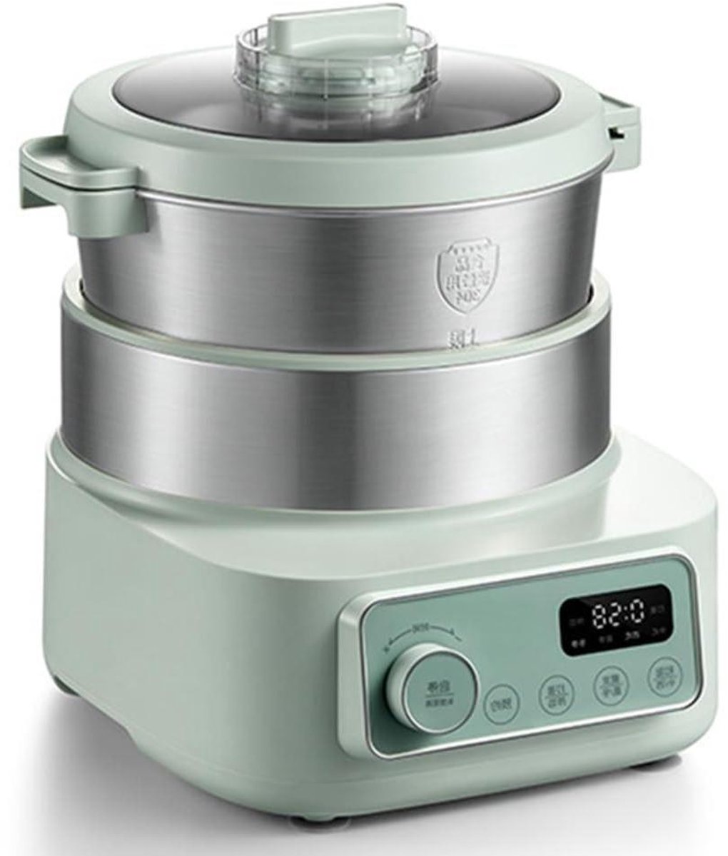 Elektrische Deegmixer - Kneedmachine Huishoudelijk - Bakken Thuis - Constante Temperatuur - 5L Capaciteit - Groen