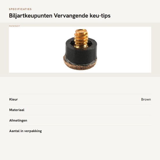 ZEYNOMAX- Biljartkeupunten 20 stuks - Schroefpunten 10 mm - Harde Leren Tips - Vervangende Keupunten - Hoogwaardige Kwaliteit - Eenvoudige Installatie van Zeynomax — afbeelding 3