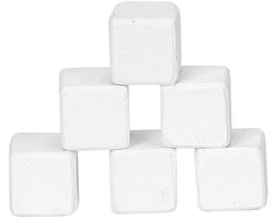 Dailygoods- Calciumstenen 6 Stuks - Natuurlijke Kauwsteentjes - Oplosbare Mineraalblokken - Essentieel Calciumsupplement - Voor Schildpadden/Reptielen - Ondersteunt Gezonde Groei