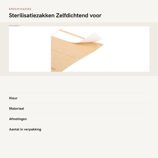 Dailygoods- Steriliseerzakken 100 stuks - Autoclaaf - Zelfdichtend - Wegwerptools - Sterilisatiezakken 130 x 200 mm / 75 x 150 mm - Hoogwaardig papier - Sterilisatiezak van Dailygoods — afbeelding 3