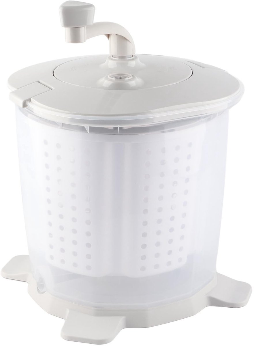 Dailygoods- Wasmachine Mini - Handmatige Wasmachine - Multifunctioneel - Voor Ondergoed/Sokken - 1200 tpm Rotatiesnelheid - Hoogwaardig ABS Materiaal - Handwasmachine