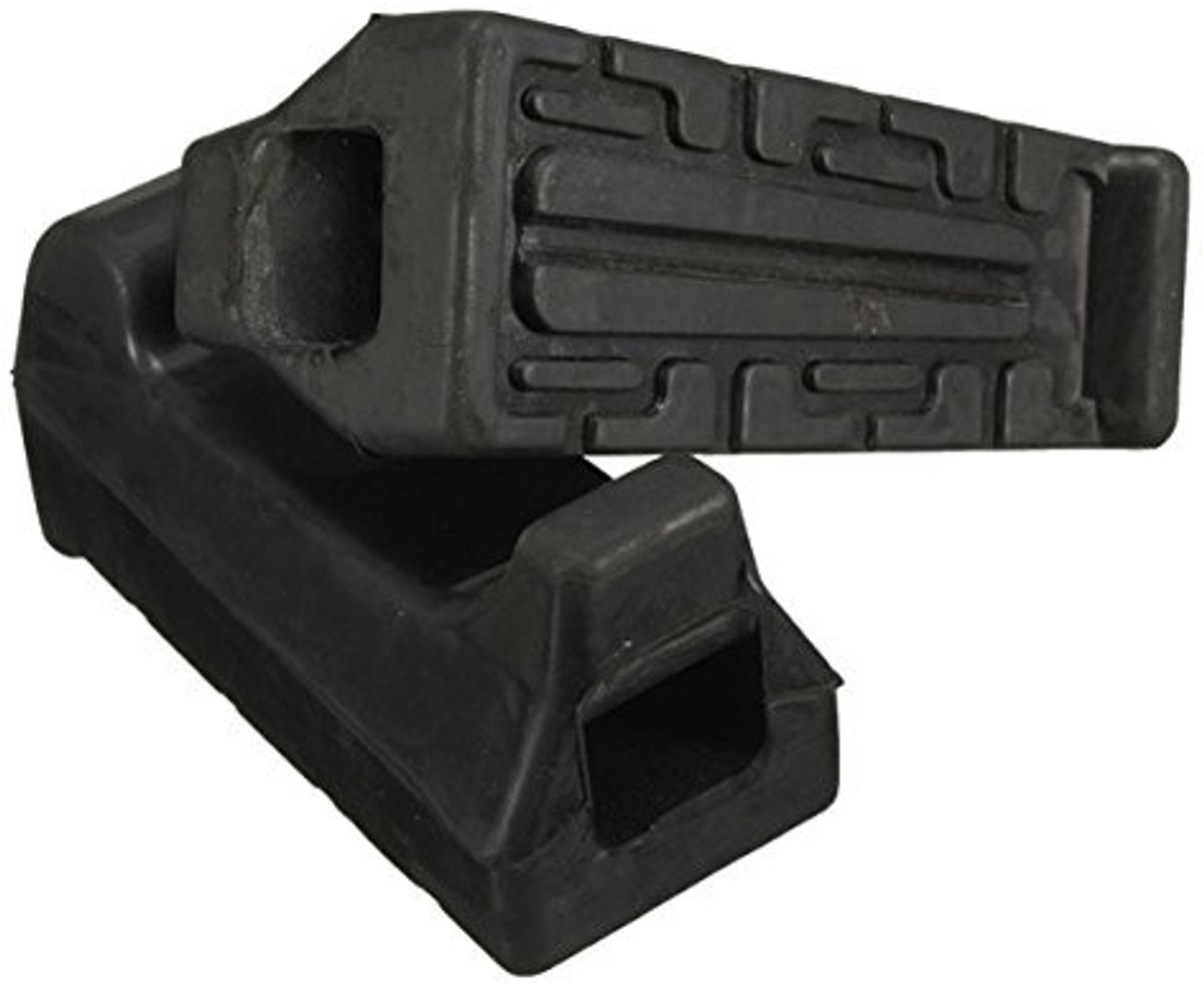 Dailygoods- Voetsteun Rubber - Voetsteun Voorzijde - Reserveonderdeel - Model YBR 125 - Afmetingen 9,3 x 3,8 x 4,2 cm - Zwart - Motorvoetsteun