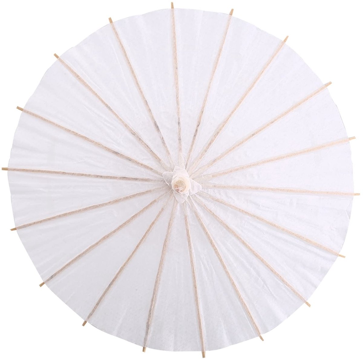Dailygoods- Paraplu Decoratief Wit - Bruiloft/Foto Prop - Houten Rib - Duurzaam/Papier - Romantisch/Elegant - DIY Schilderen - Decoratieve Paraplu