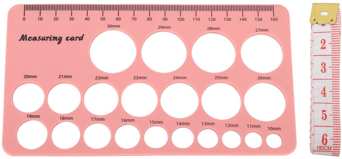 Dailygoods- Flensafmetingskit met Siliconennippel - 1,5 m Zachte Tape - Meetgereedschap voor Moeders - Comfortabele Siliconenconstructie - Nauwkeurige Meting - Tepelmeetgereedschap