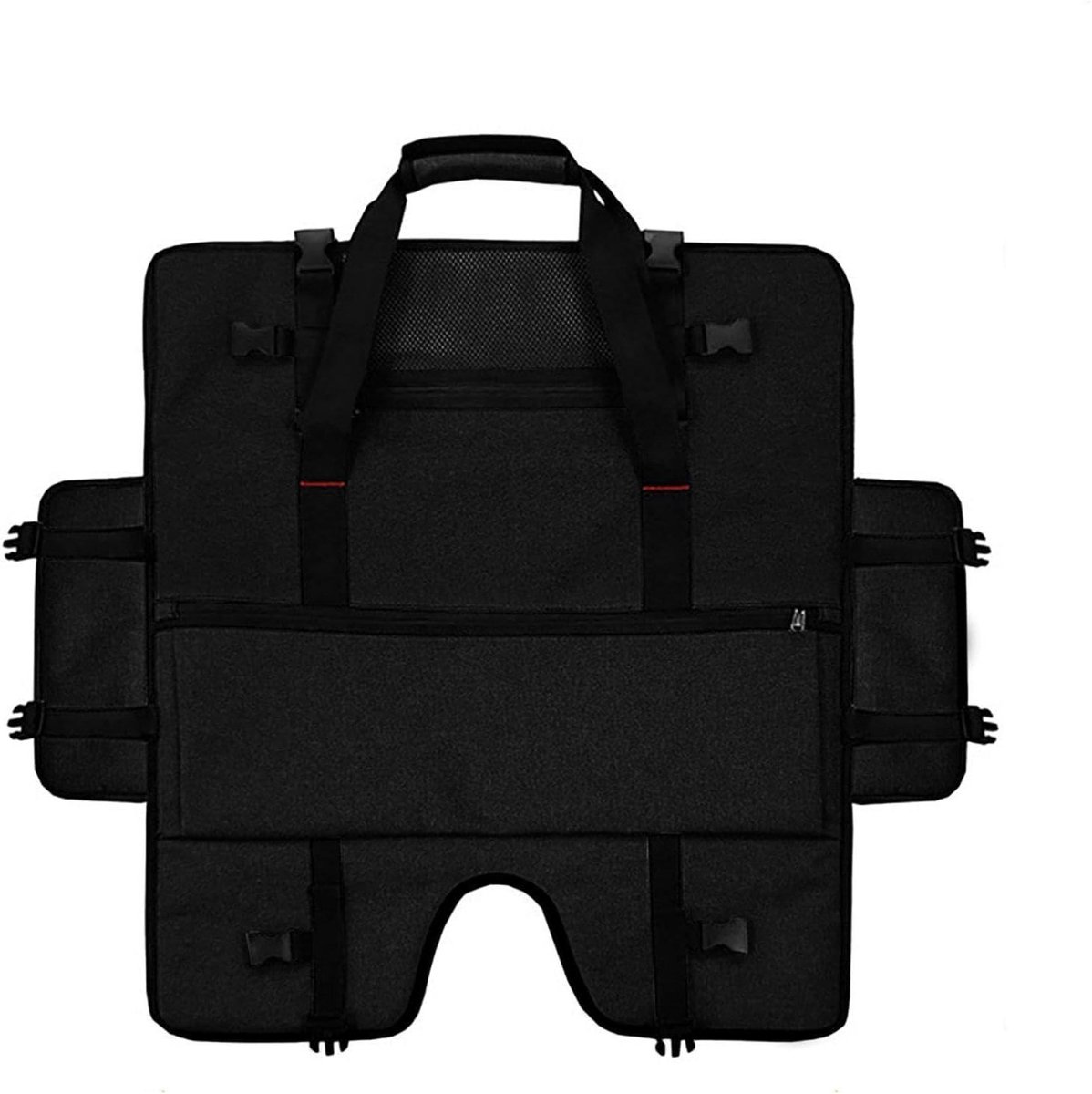 Bewakingstas - Monitorhoes - Veilig Transport - Verstelbare Gespen - 20-24 Inch - Zwart