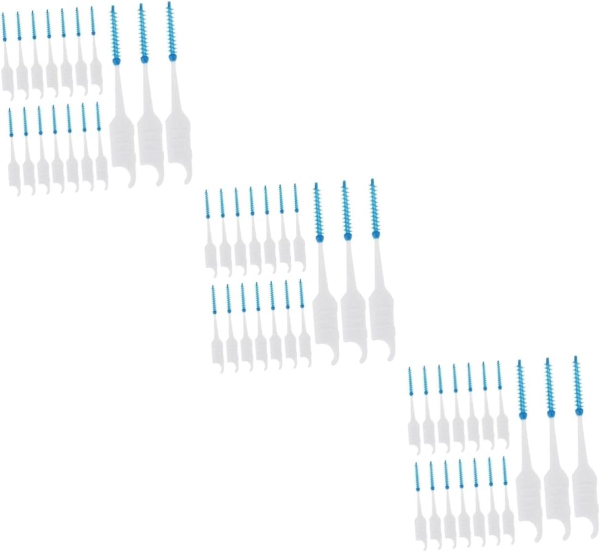 Interdentale Ragers - Tandenstokers Flossers - Mondhygiëne Thuis - Draagzaam Materiaal - 600 Stuks - Blauw