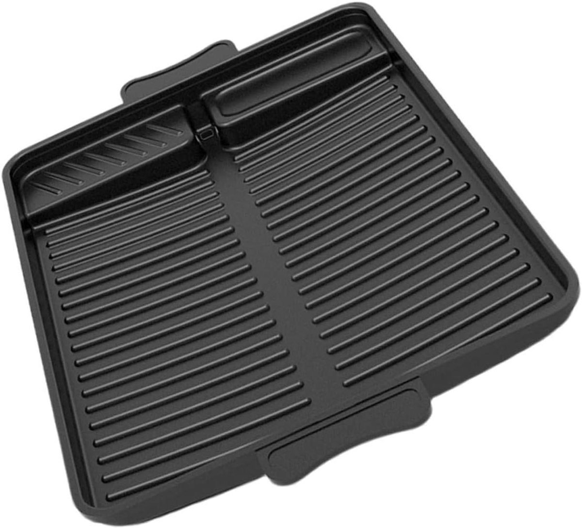 Koreaanse Grillpan - Anti-aanbak Plaat - Buiten Koken - Cassette Ontwerp - 38 x 26 cm - Zwart