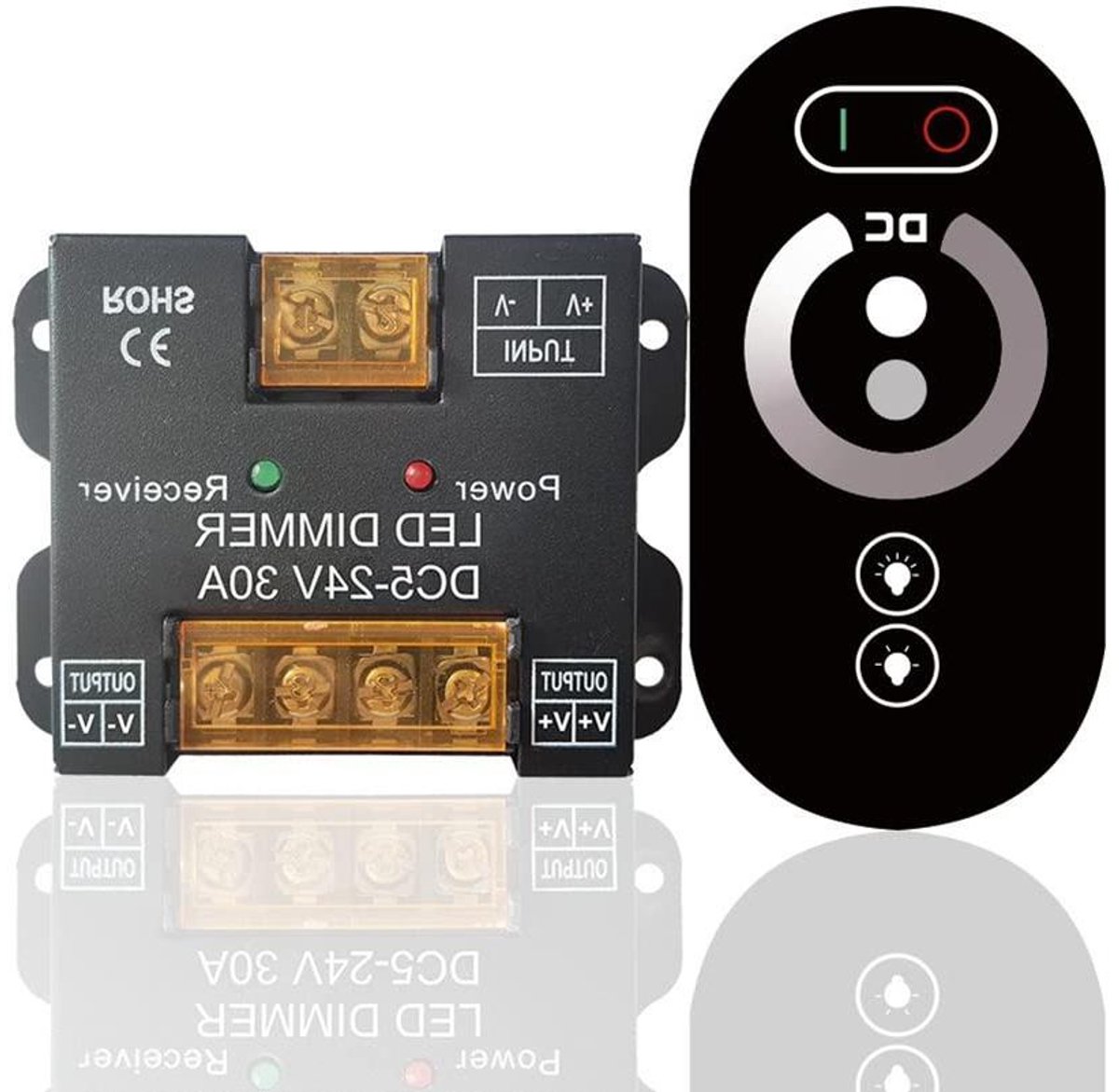 Led Dimmer - Touch Controller - Verlichting Instellen - Hoge Gevoeligheid - 30A - Zwart