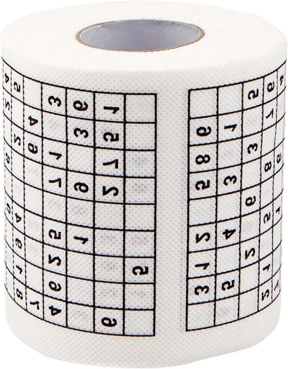 Zachte en Milieuvriendelijke Sudoku Su Gedrukte Weefsels voor Gevoelige Huid Hypoallergeen Houten Toiletbroodje Klassieke Schone Weefsels