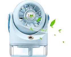 Draagbare Mistventilator - Persoonlijke Koeler - Persoonlijke Verfrissing - Dubbele Actie - 12.9 cm…
