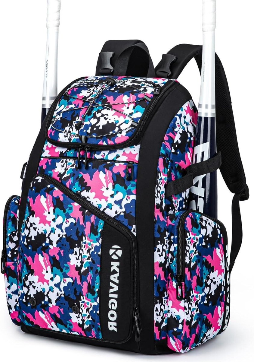Sporttas - Sportrugzak - Sportuitrusting - Grote capaciteit - 50 Liter - Roze Camo