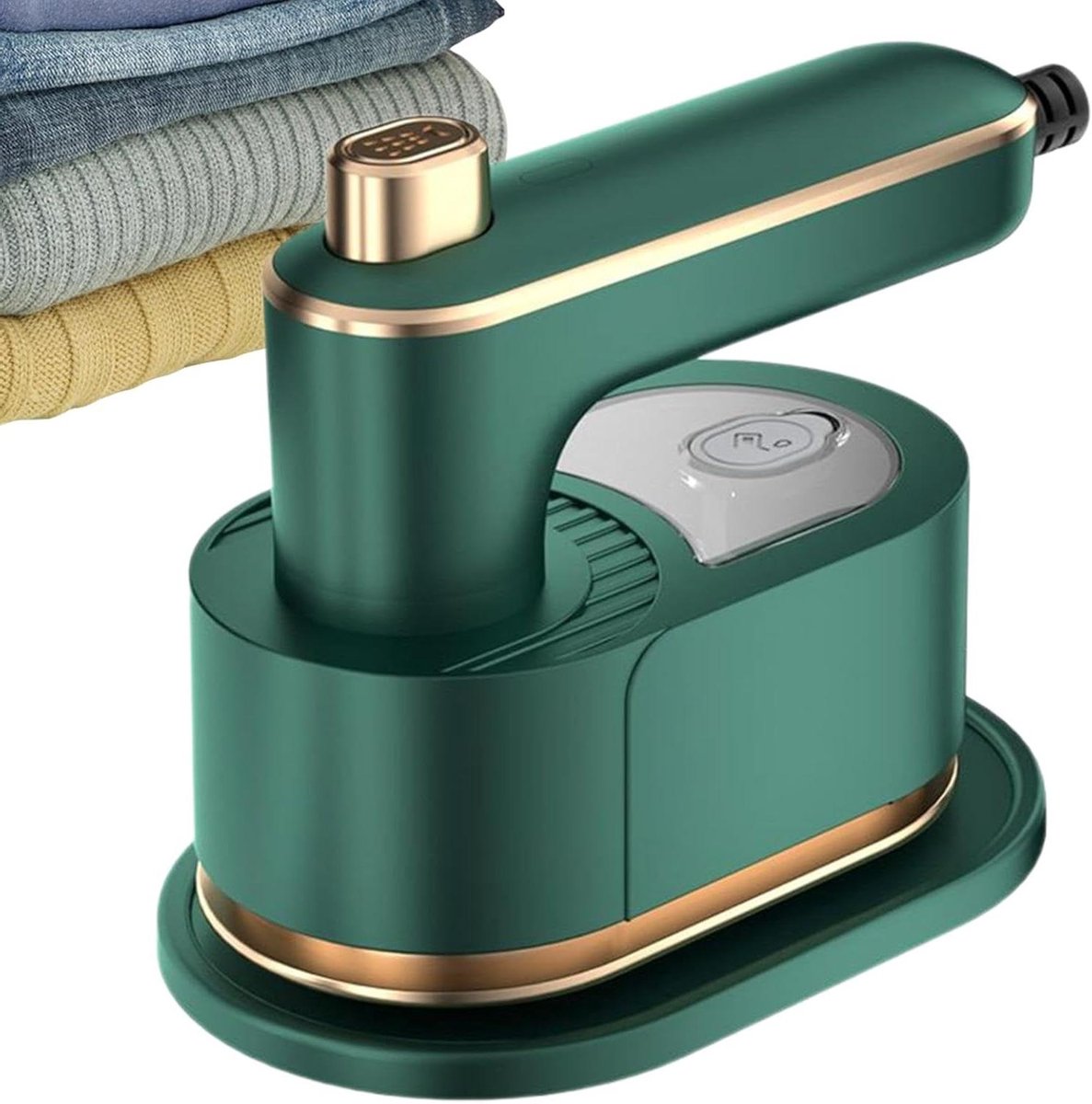 Draagbaar strijkijzer - Reisstomer kleding - Kleding kreukvrij - Snel opwarmend - Compact ontwerp - Wit