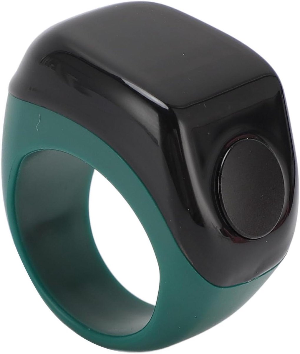 Digitale Vingerteller - Gebedsteller Stappenteller - Spirituele Activiteiten Volgen - Trilalarm bij Tellingen - 0.42 Inch Scherm - Groen