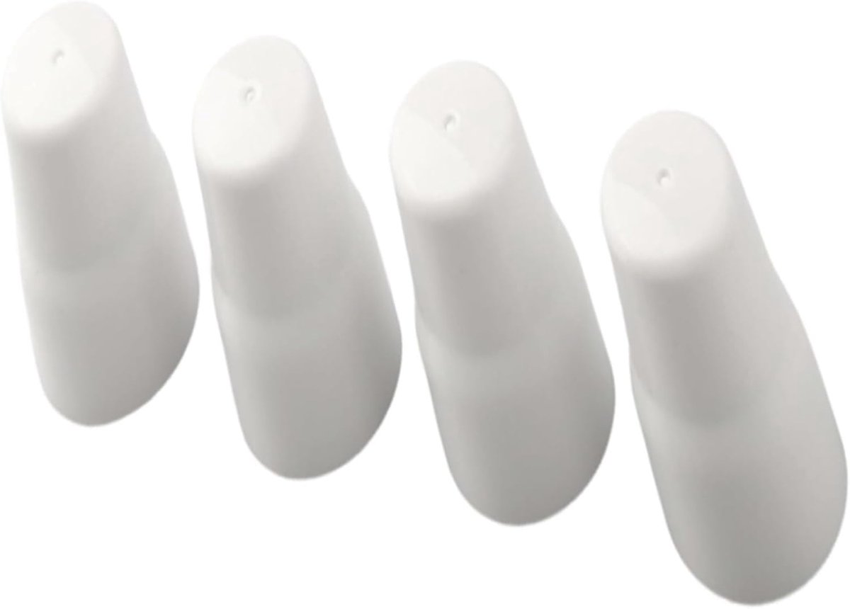 Radiatorklepdeksels - Kraanbeschermers - Kranen Beveiligen - Sterke ABS Constructie - 4 stuks - Wit