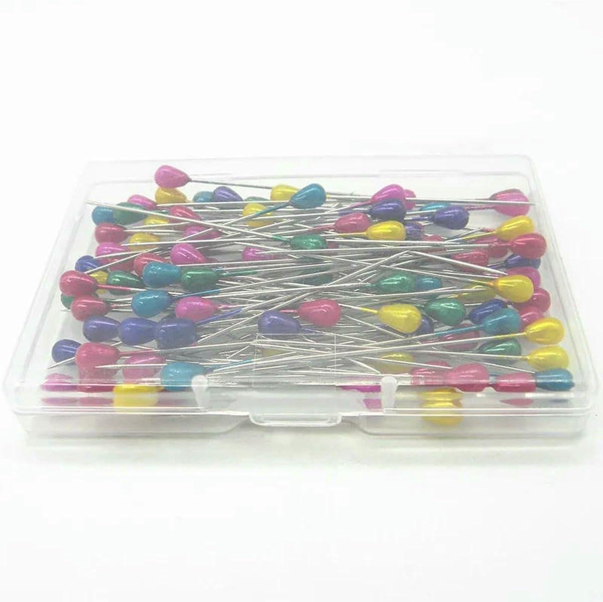 Bruidsboeket Spelden - Corsage Pinnen Naaiaccessoires - Handmaken Decoreren - Druppelvormige Parelkop - 100 stuks - Kleurrijk
