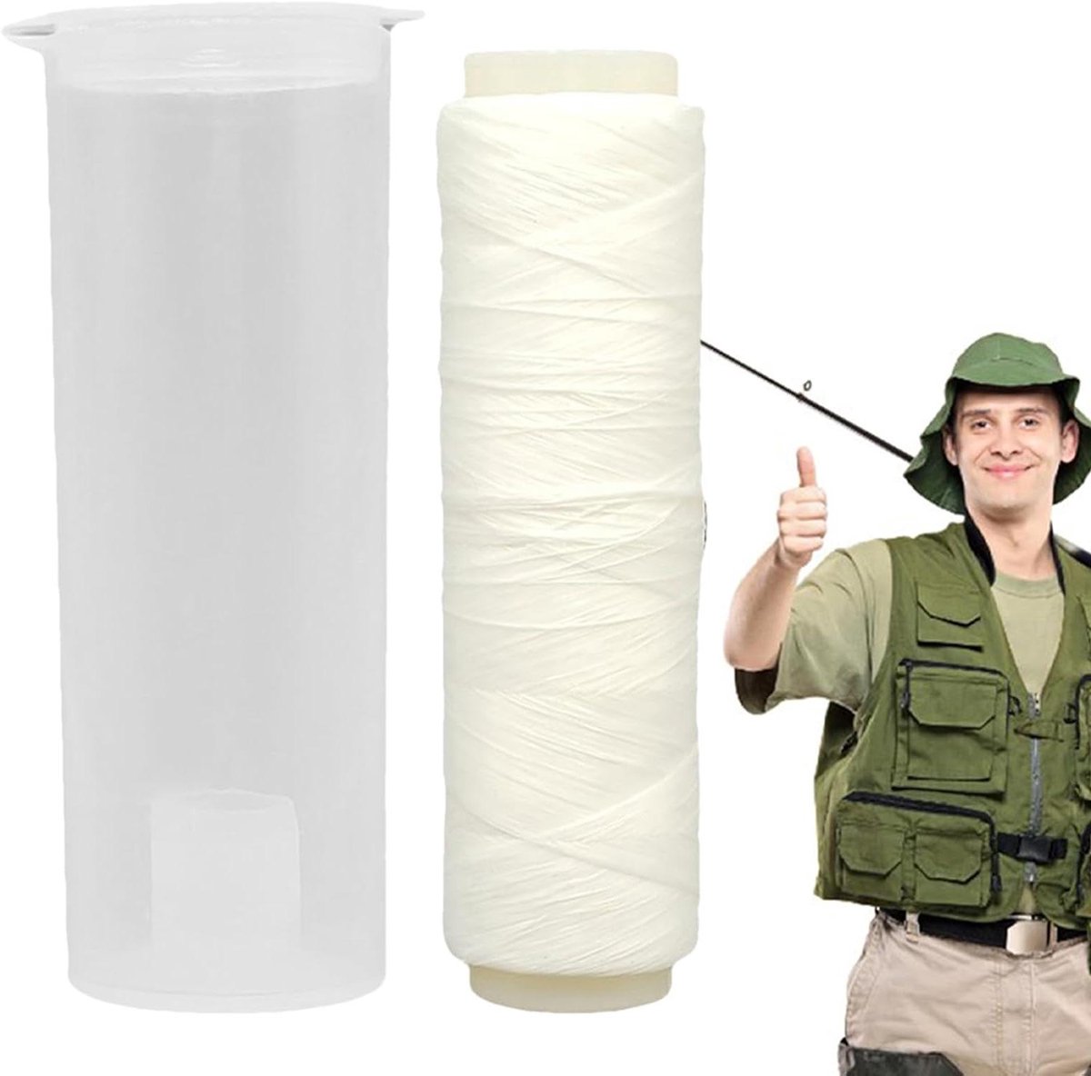 Visdraad Nylon - Wikkeldraad Aas - Zee Visserij - Elastisch Sterk Materiaal - 0.2-0.5 mm - Doorzichtig