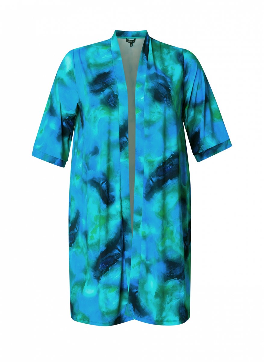 COLLETTA Noelle Cover ups - Blue/Multi-Colour - maat 2(50)
