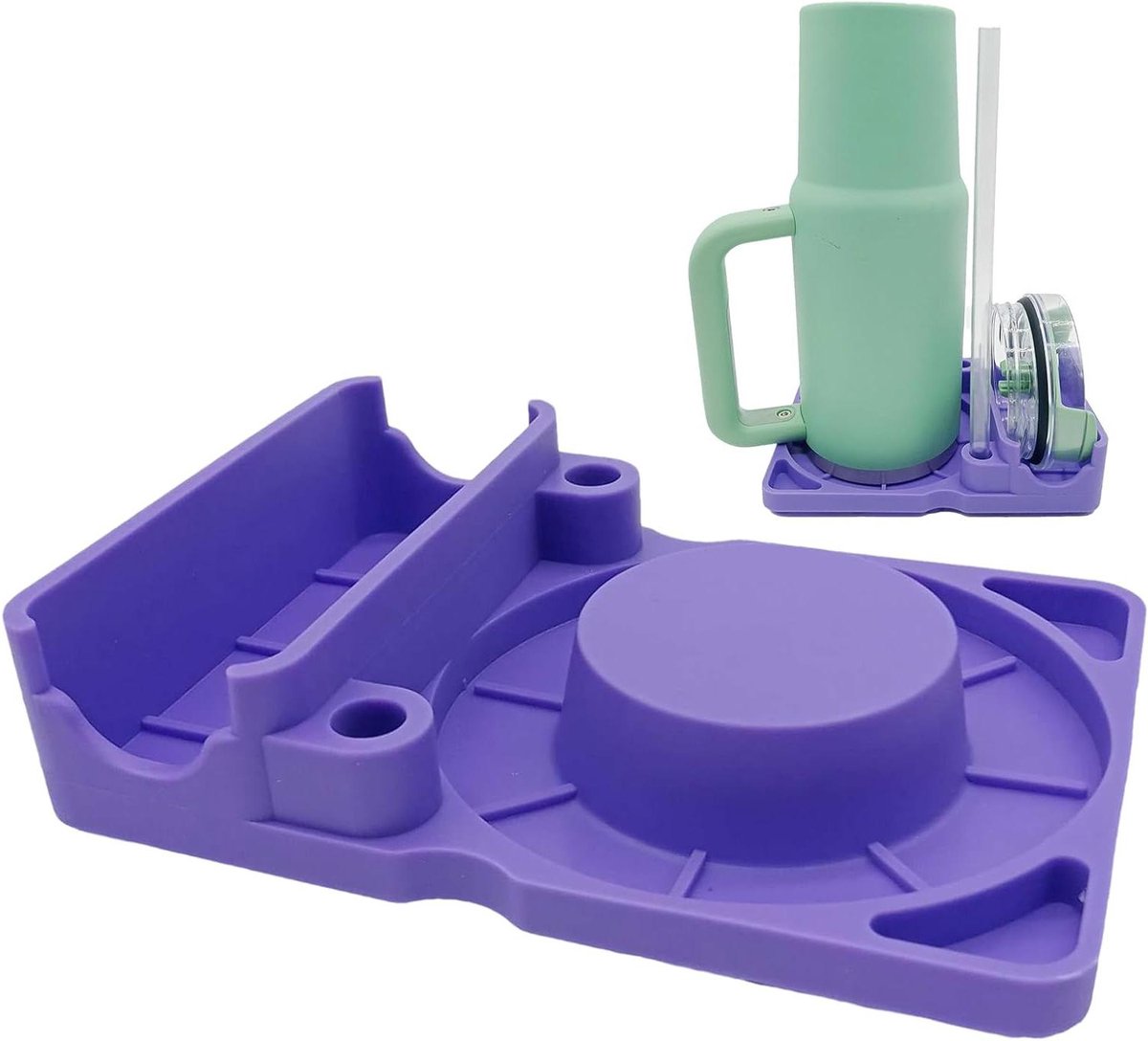 Keuken droogrek - Flessen droger - Praktisch Drogen - Compact Ontwerp - 5.3 x 11.6 x 5.3 cm - Paars