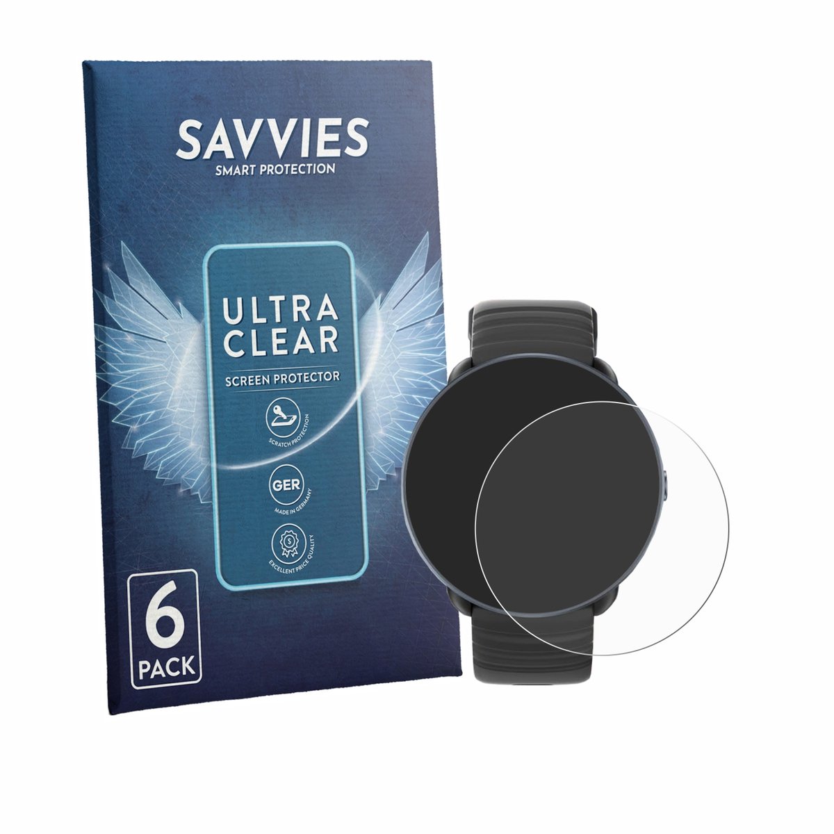 Savvies - Screenprotector voor Parsonver PSSW9 - Folie Beschermfolie transparant 6 Stuks
