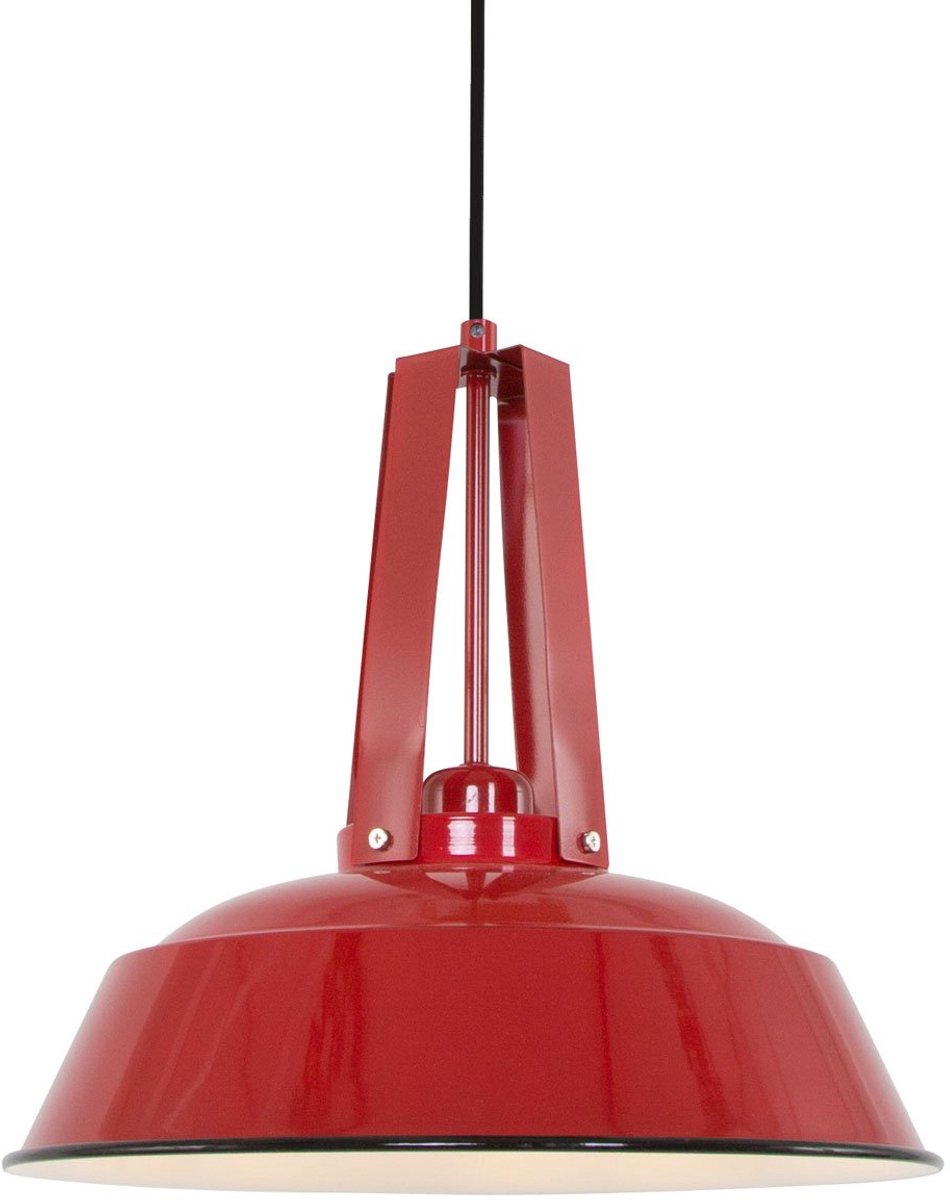 Lightning - donald hanglamp 1-l. Metaal 43cm - rood