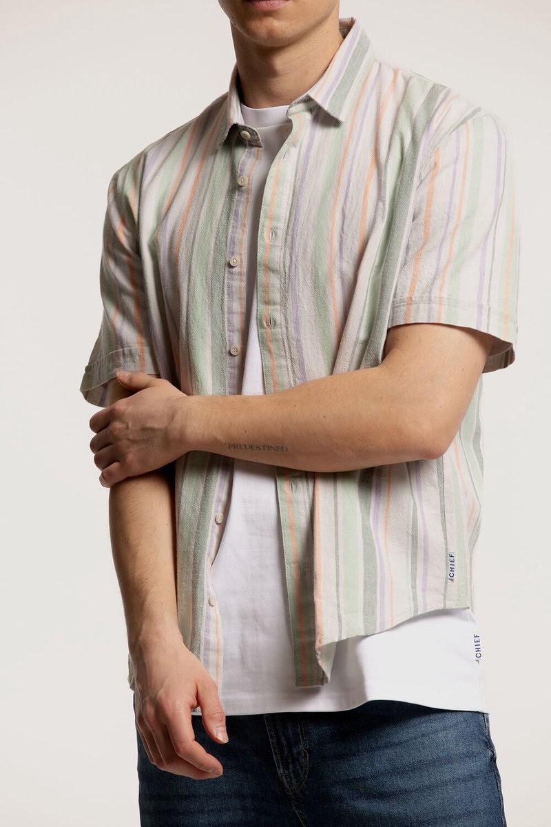 Chief Heren Overhemd Gray - Maat L