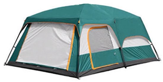 VIVERO - Tent - Kamperen & outdoor - Zonweringstent - Buiten tent - Tonwerende kampeertent - 2 x 2 persoons-slaap compartiment — afbeelding 2
