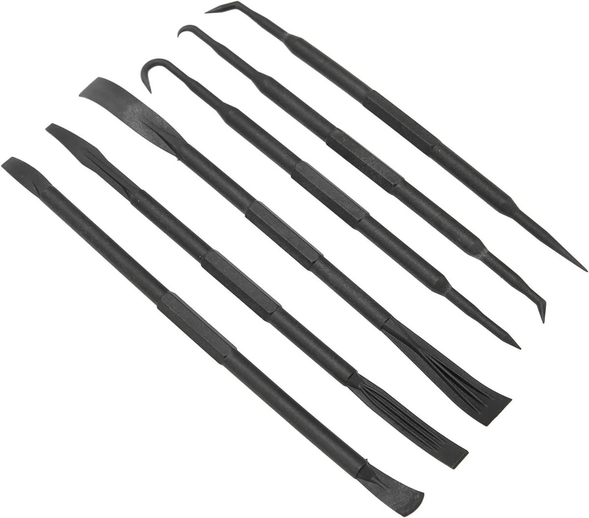 Koevoet Set - Plastic Wrikhaak - Onderdelen Demontage - Dubbelzijdig Ontwerp - 7 5/8 Inch - Wit