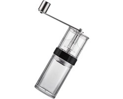 Handmatige Koffiemolen - Bonenmaler - Verse Koffie - Verstelbare Maalgraad - 15 cm Hoog - Transparant