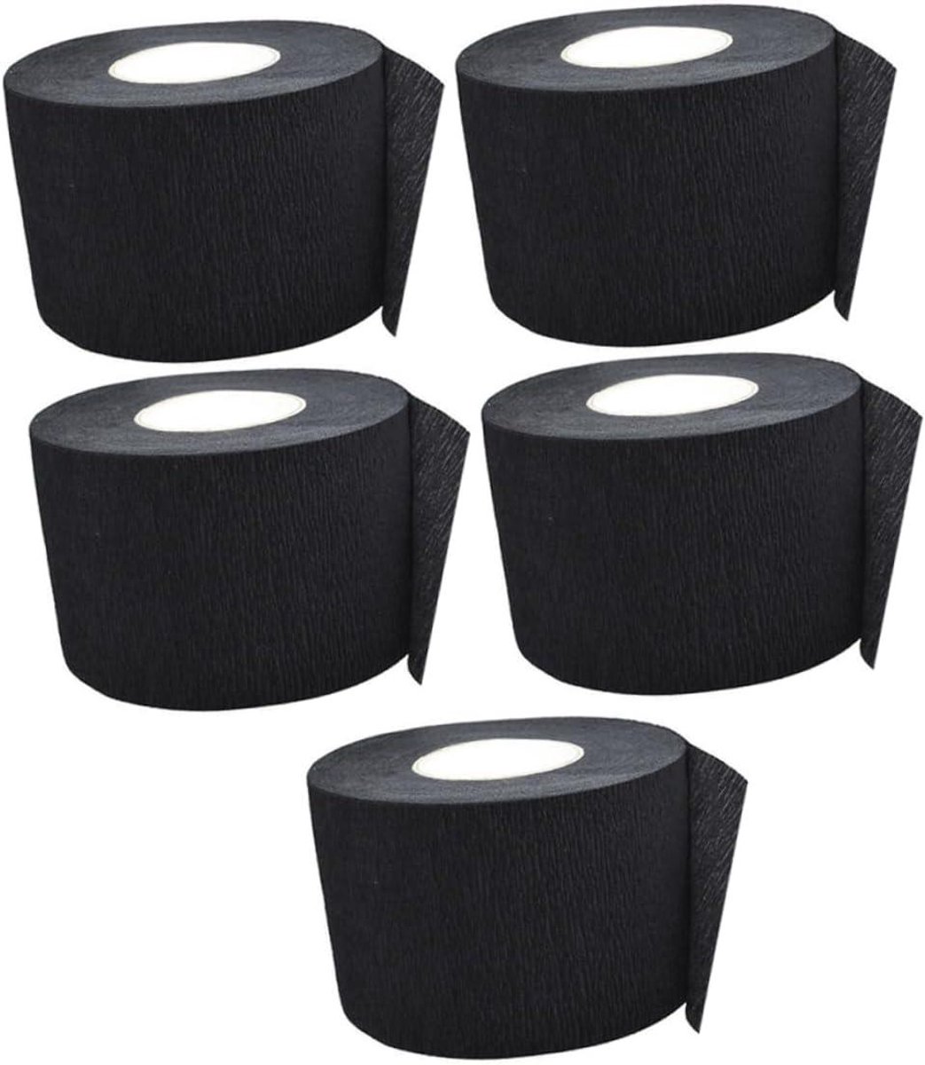 Nekpapier Strips - Kappersbenodigdheden - Haar Knippen - Verstelbare Pasvorm - 5 Stuks - Zwart